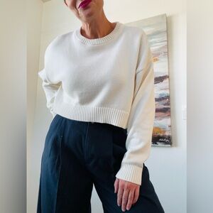 ARITZIA Sunday Best Peggy Sweater Cashmere Blend Cream S